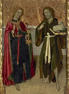 Altarpiece Gallery: Bernat Martorell (1400-1452). John the Baptist and John the