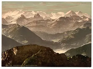 Oberland Prints: Bernese Alps, from Pilatus, Bernese Oberland, Switzerland