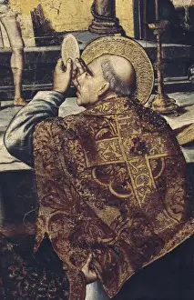 Provincial Prints: BERRUGUETE, Pedro (1450-1504). Mass of Saint