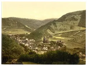 Moselle Prints: Bertrich Baths (i. e. Bad Bertrich), Moselle, valley of, Germ