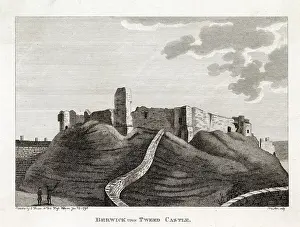 Berwick-upon-Tweed Castle, close to the England / Scotland border. Date: 1790