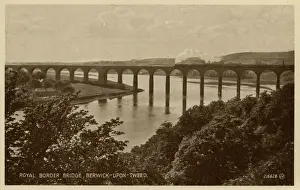 Northumberland Prints: Berwick-upon-Tweed, Northumberland - Royal Border Bridge