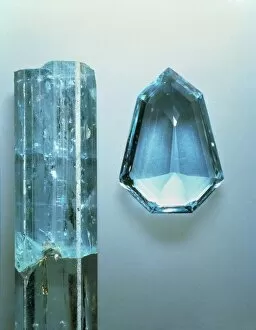 Aquamarine Gallery: Beryl, variety aquamarine