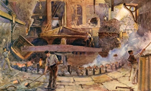Removing Gallery: Bessemer converter in a steelworks