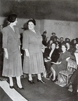 Dorchester Prints: Bessie Braddock as outsize fashion queen