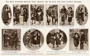 Included Collection: The best attended private view: society and Sir John and Lady Laverys pictures