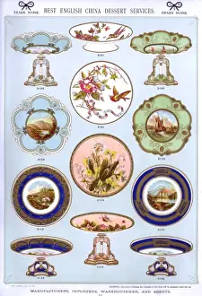 Dessert Prints: Best English China Dessert Services, Plate 22