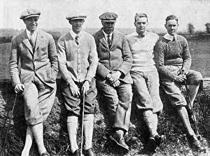 Images Dated 12th September 2020: Five of the best - visiting golfers