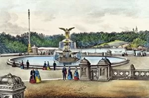 New York Gallery: Bethesda Fountain. Central Park, New York
