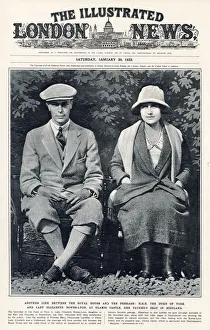 Images Dated 20th January 2021: Betrothal of Duke of York later King George VI and Lady Elizabeth Bowes-Lyon