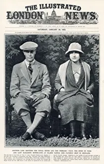 Lyon Prints: Betrothal of Duke of York later King George VI and Lady Elizabeth Bowes-Lyon