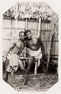 Madagascar Gallery: Betsimisaraka tribal group, Madagascar, wrestlers
