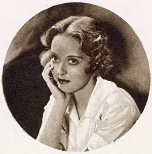 Bette Davis (1908 - 1989), American actress in Dangerous, for which she was awarded an A. M. P. S. for the best screen performance given by a woman in 1935. Date: 1936