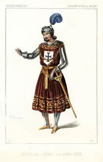 Royale Collection: Bettini as Arthur in the pastiche opera Robert Bruce, 1846