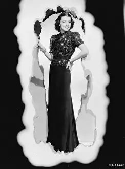 Furness Prints: Betty Furness in 2-piece smart Dolly Tree evening ensemble