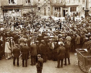 Beverley Prints: Beverley Market Day Brass Band Victorian period
