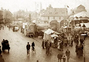Fairground Prints: Beverley Sittings Fair early 1900s