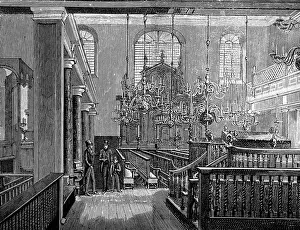 1889 Prints: Bevis Marks Synagogue, London, 1889