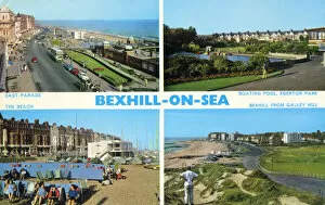 Bexhill-on-Sea, East Sussex, England. (clockwisefrom top left) East Paradise