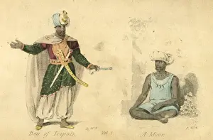 Tripoli Prints: Bey of Tripoli and a Moor