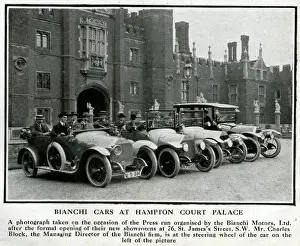 Managing Prints: Bianchi cars at Hampton Court Palace, London