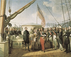 Affairs Gallery: BIARD, Fran篩s Auguste (1799-1882). Meeting between