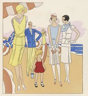 Papa Prints: On Biarritz Beach