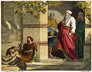 Images Dated 23rd October 2019: Bible, New Testament: parable of Lazarus and the rich man