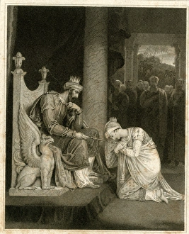 Images Dated 3rd January 2017: Bible scene, Esther before Ahasuerus