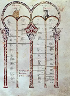 Mozarabic Prints: Biblia Hispalense. 10th c. Board of rules. 13 / 1