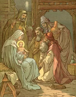 Wise Gallery: Biblical Tales by John Lawson, Nativity with Magi