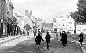 Bicester Prints: Bicester Market Place early 1900's