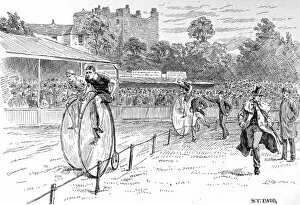 Widespread Collection: Bicycle Race at the Oval, 1888