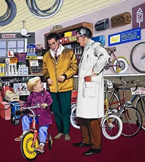 Scooter Prints: Bicycle shop