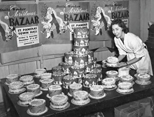 Pancras Collection: Biddy Pearson at Daily Worker Christmas Bazaar, London