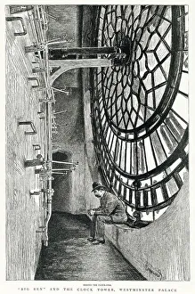 Timekeeper Prints: Big Ben and the Clock Tower 1887