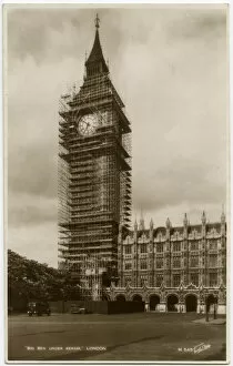 Images Dated 11th November 2016: Big Ben under repair - Scaffolding - Houses of Parliament