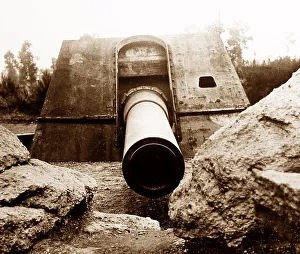 Big Bertha German gun during the First World War