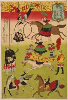 Big French circus on the grounds of Shokonsha (Yasukuni) shr
