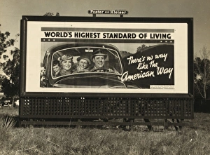 Billboard on US Highway 99 in California. National advertisi Billboard on US Highway 99 in California. National advertisi