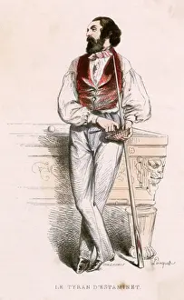 Billiard Prints: BILLIARD PLAYER. 1842