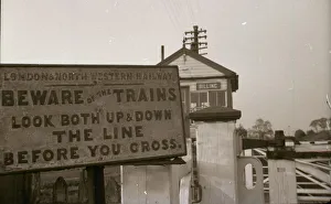 Wentworth Postcard Collection Gallery: Billing Signal Box (London and North Western Railway)