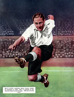 Goal Prints: Billy Steel, Derby County and Scotland footballer