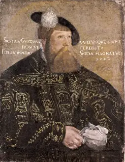Gustav Prints: BINCK, Jacob (before 1500-1569). Portrait of