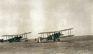 Iraq Gallery: Two biplanes in the desert, Iraq
