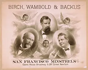Minstrels Prints: Birch, Wambold & Backus, San Francisco Minstrels from their