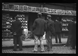 Bird market in the East End of London