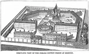 Convict Gallery: Bird s-eye of the Female Convict Prison at Brixton