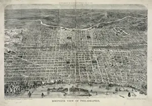 Bird s-eye view of Philadelphia