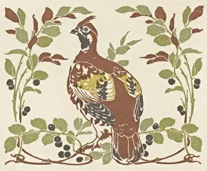 Partridge Prints: Bird sitting on a branch